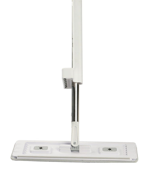 Load image into Gallery viewer, Flat Mop, Self Wringing, Microfiber Floor Cleaner with 4 Reusable &amp; Washable Pads for Dry &amp; Wet Floor Cleaning, Microfiber Flat Mop with Stainless Steel Handle for Hardwood Laminate Tile Vinyl
