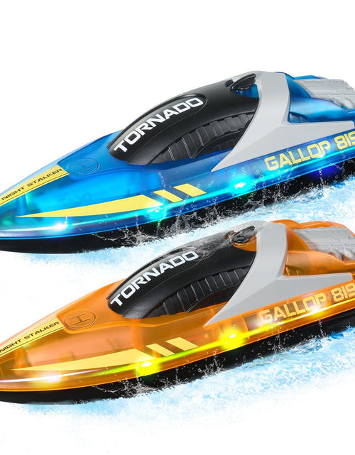 Load image into Gallery viewer, Christmas gifts! 2 PCS RC Boat 2.4 GHz Remote Control Racing Boat 12 km/h Kids Adults Gift
