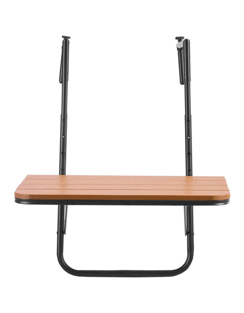 Load image into Gallery viewer, Balcony Hanging Table 25 x 24 in Outdoor Patio Railing Bar Table Adjusable
