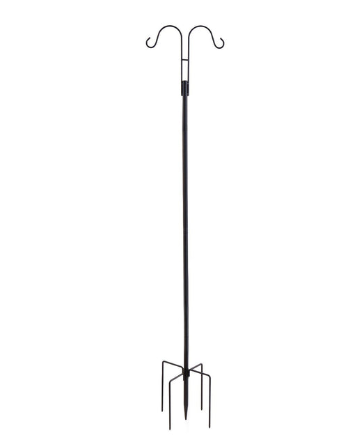 Load image into Gallery viewer, Double Shepherds Hook 8 Pack 60 Inch Heavy Duty Bird Feeder Pole
