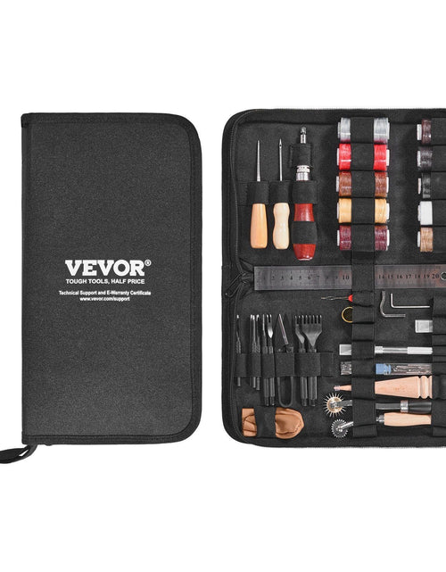 Load image into Gallery viewer, Leather Working Tools Kit 38 PCS Engraving Punching Stamping Sewing Tools
