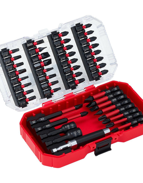 Load image into Gallery viewer, Screwdriver Bit Set 45-Piece Magnetic Bits Blackened Finish with Storage Case
