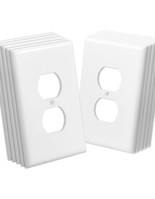 Load image into Gallery viewer, 1-Gang Duplex Outlet Covers Wall Outlet Cover 10 Pack Receptacle Faceplate
