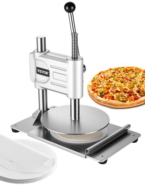 Load image into Gallery viewer, 9.5 in Manual Pizza Dough Press Machine Pizza Pastry Sheeter Stainless Steel
