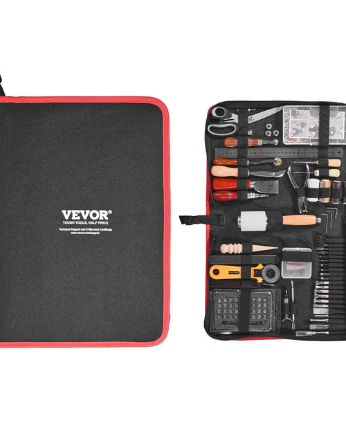 Load image into Gallery viewer, Leather Working Tools Kit 61 PCS Engraving Punching Stamping Sewing Tools
