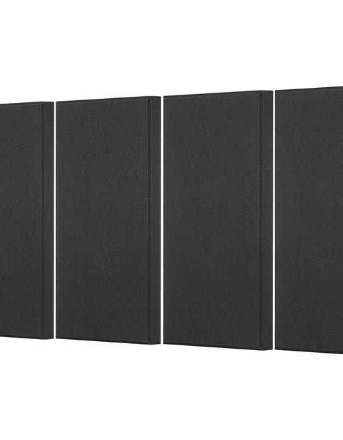 Load image into Gallery viewer, 4 PCS Acoustic Wall Panels 2 in Thick 23.6 x 11.8 in Self-adhesive Black
