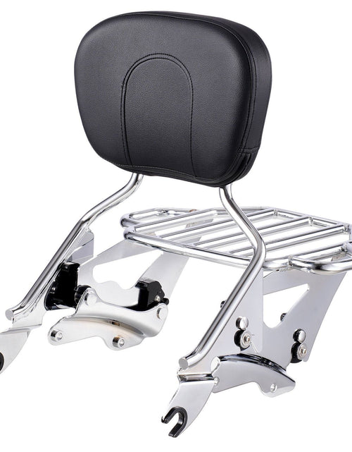 Load image into Gallery viewer, Motorcycle Backrest Sissy Bar with Luggage Rack for Harley Touring 2009-2024
