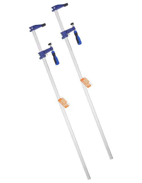 Load image into Gallery viewer, Bar Clamps for Woodworking 2-Pack 36 inch Opening Lockable F Clamp Cast Iron
