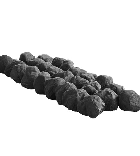 1.2-2.0 Inch 25 Pcs Lava Rocks Fire Stones Reusable Fire Pit Stones