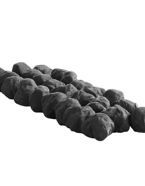 Load image into Gallery viewer, 1.2-2.0 Inch 25 Pcs Lava Rocks Fire Stones Reusable Fire Pit Stones

