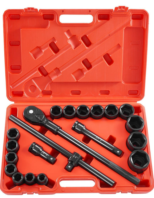 Load image into Gallery viewer, Impact Socket Set Impact Sockets 3/4 Inches 21 Piece 3/4 Inches to 2 Inches SAE

