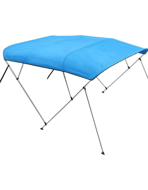 Load image into Gallery viewer, 4 Bow Boat Bimini Tops 96"Lx(85"-90")W x 54"H Awning Canopy Pacific Blue
