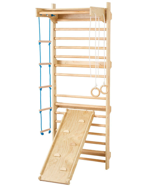 Load image into Gallery viewer, Swedish Ladder Wall Gym 5 in 1 Wooden Indoor Playground Climbing Toys
