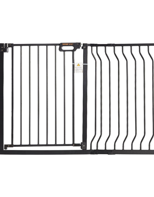 Load image into Gallery viewer, Baby Gate, 29.5"-48.4" Extra Wide, 30" High, Dog Gate for Stairs Doorways and House, Easy Step Walk Thru Auto Close Child Gate Pet Security Gate with Pressure Mount Kit and Wall Mount Kit, Black
