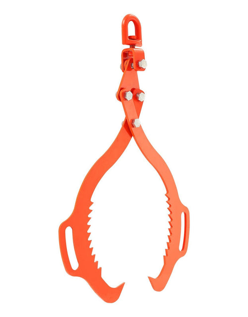 Load image into Gallery viewer, 28in Log Lifting Tongs 2 Claw Solid Steel Log Grapple Swivel Log Lifter

