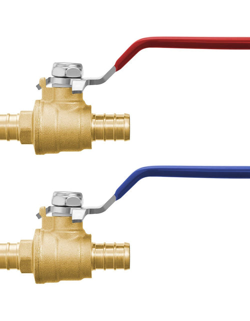 Load image into Gallery viewer, PEX Ball Valve 10 Pieces 1/2 in PEX Brass Ball Valve Full Port Brass Ball Valve
