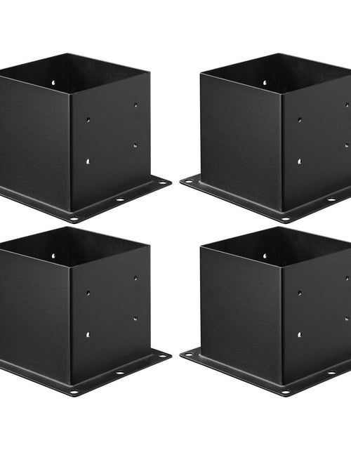 Load image into Gallery viewer, 4 Pack 4x4 Post Base Brackets Wood Fence Post Anchor Inner Size 3.6x3.6 inch
