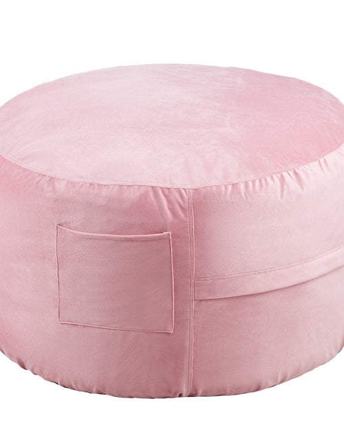 Load image into Gallery viewer, Bean Bag Chair, 3 feet Round Bean Bag Chair with Removable and Washable Cover, 25D Memory Foam Filled with Soft and Smooth Dutch Velvet, Bean Bag for Bedroom or Playroom, Pink
