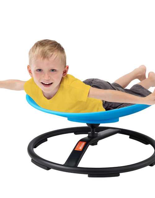 Load image into Gallery viewer, Kids Swivel Chair, 220 LBS Capacity, Sensory Spinning Chair, Autistic Kids Sensory Toy Chair with Non-Slip Metal Base, Toddler Sit and Spin Chair for Coordination Balance Focus Training Blue
