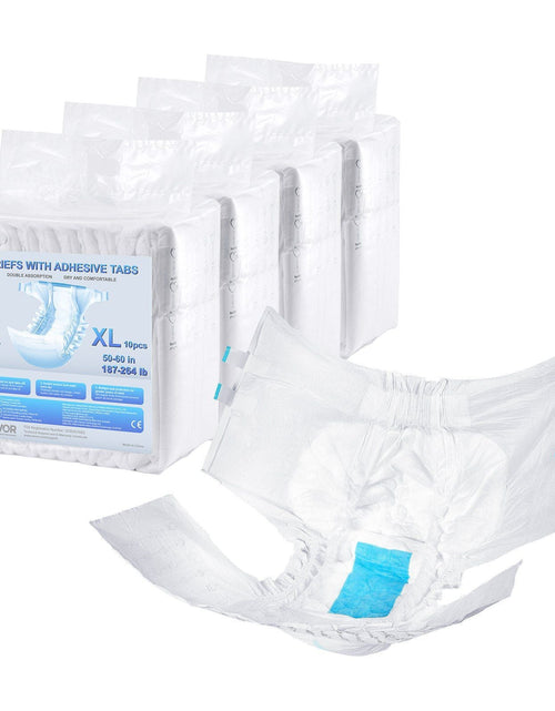 Load image into Gallery viewer, Adult Briefs with Adhesive Tabs Incontinence Briefs for Men Women XL Size
