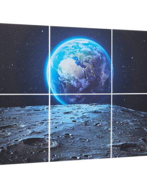 Load image into Gallery viewer, 6 Pack Art Acoustic Panels 23.6 x 23.6 inch Self Adhesive for Home Earth
