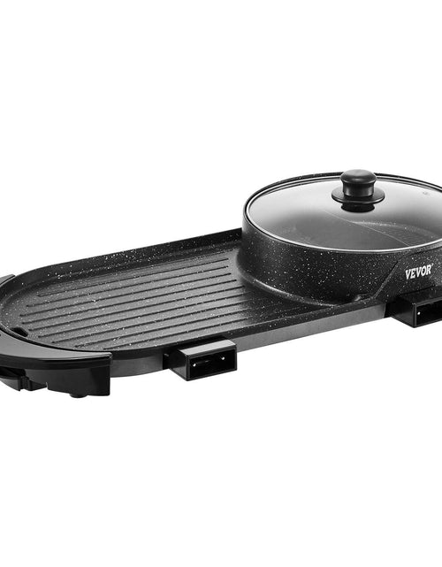 Load image into Gallery viewer, Hot Pot with Grill 2200W 2-in-1 Electric Smokeless Grill Hot Pot for 1-6 People

