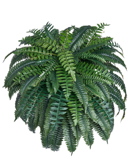 Load image into Gallery viewer, Artificial Boston Ferns Large Plastic Fern 88 Branches Indoor Outdoor Decor
