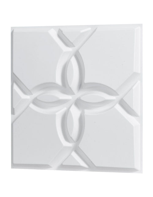 Load image into Gallery viewer, 3D Wall Panels 33-Pack 11.81 x 11.81'' PVC 32 Sq.Ft Coverage Floral Matte White
