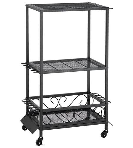 10 Pole Fishing Rod Holder Fishing Rack Cart Organizer with Wheels for Garage