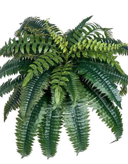 Load image into Gallery viewer, 2 Pcs Artificial Boston Ferns Plastic Fern 35 Branches Indoor Outdoor Decor
