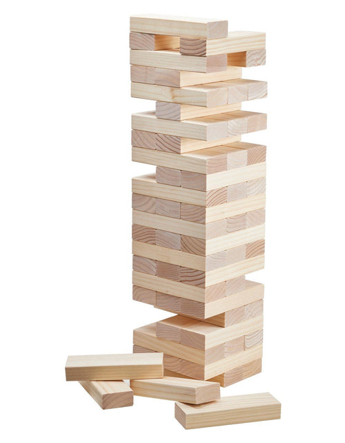 Load image into Gallery viewer, Tumbling Timber Toy 60 Blocks Giant Tumble Tower Blocks Game Pine Wood Box
