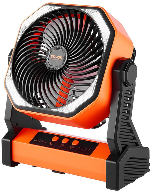 Load image into Gallery viewer, 8 inch Rechargeable Camping Desktop Fan Battery Operated 4 Speeds
