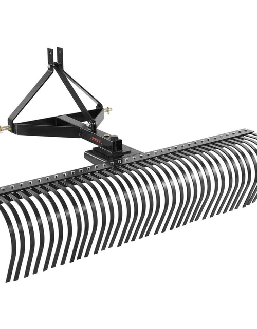 Load image into Gallery viewer, Tow Behind Dethatcher, 72-inch Tow Dethatcher with 36 Steel Tines, 3-Point Lawn Dethatcher Rake with Attachments for Tractor, Landscape Rake for Garden, Farm, Grass
