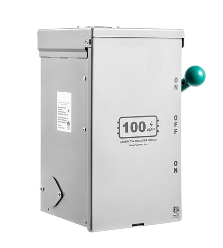 100A Generator Transfer Switch 24000W Manual Transfer Switch 120/240V