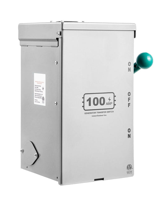 Load image into Gallery viewer, 100A Generator Transfer Switch 24000W Manual Transfer Switch 120/240V
