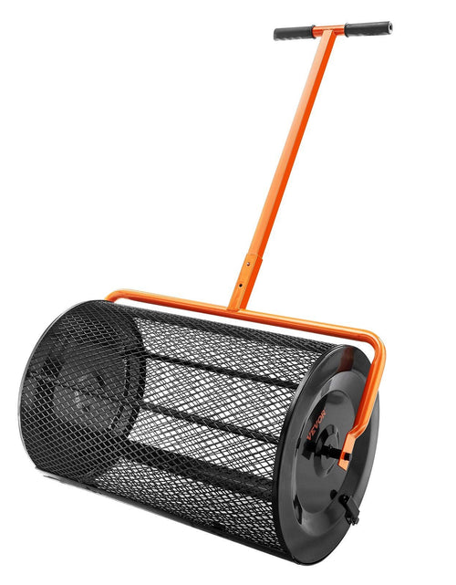 Load image into Gallery viewer, Compost Spreader Peat Moss Spreader 24 inch Wide 24.4-26.4" Height Adjustable Lawn &amp; Garden Spreaders Compost; Top Soil; Mulch - Durable Lightweight Multi-Purpose Yard Care Equipment

