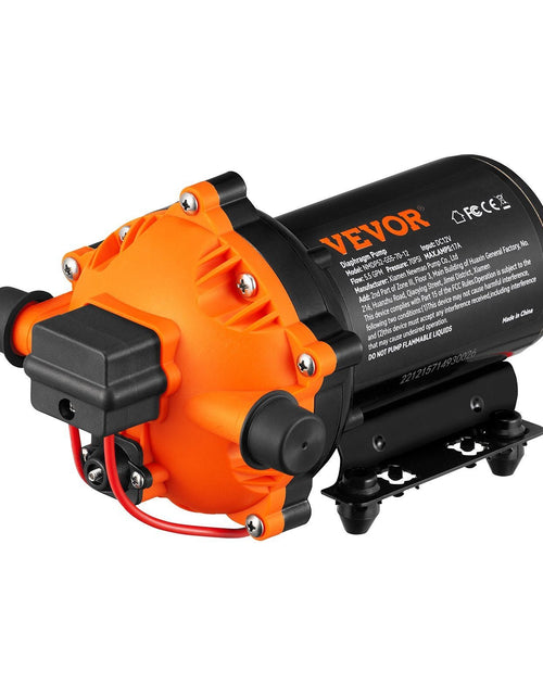 Load image into Gallery viewer, 12V Water Pressure Diaphragm Pump Self-Priming Pump 70 PSI 5.5 GPM Boat RV
