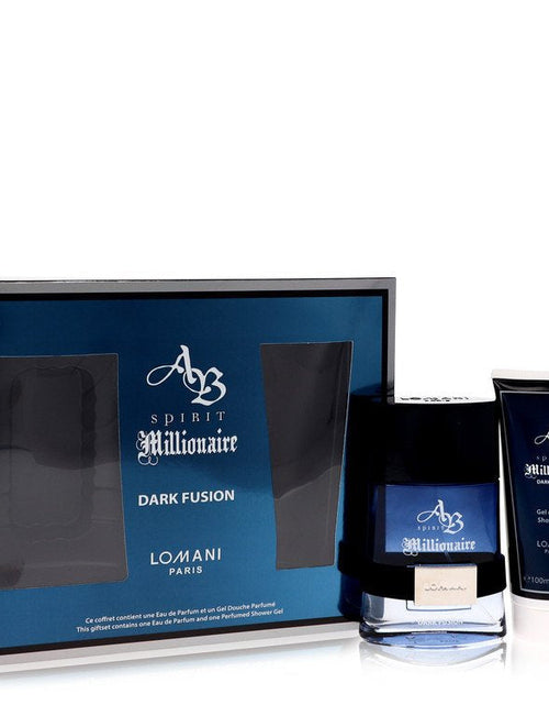 Load image into Gallery viewer, Spirit Millionaire Dark Fusion by Lomani Gift Set - 3.3 oz Eau De Parfum Spray + 3.3 oz Shower Gel
