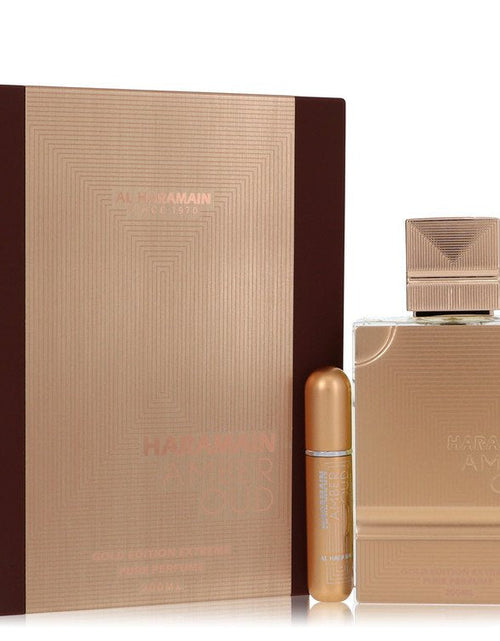 Load image into Gallery viewer, Al Haramain Amber Oud Gold Edition Extreme by Al Haramain Gift Set - 6.7 Pure Perfume Spray + 0.34 oz Refillable Spray
