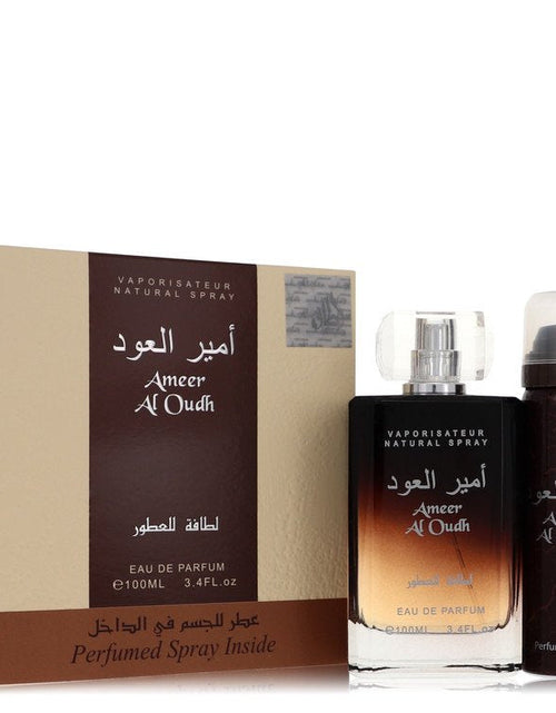 Load image into Gallery viewer, Ameer Al Oudh by Lattafa Gift Set - 3.4 oz Eau De Parfum Spray + 1.7 oz Perfumed Spray

