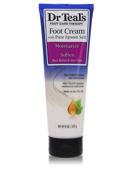 Load image into Gallery viewer, Dr Teal's Pure Epsom Salt Foot Cream by Dr Teal's Pure Epsom Salt Foot Cream with Shea Butter &amp; Aloe Vera &amp; Vitamin E
