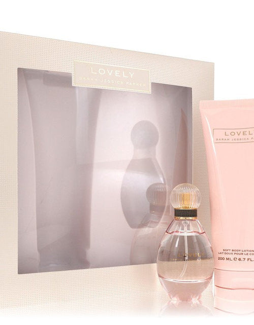 Load image into Gallery viewer, Lovely by Sarah Jessica Parker Gift Set - 1.7 oz Eau De Parfum Spray + 6.7 oz Body Lotion
