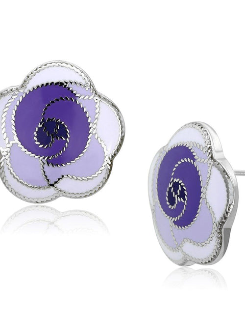 Load image into Gallery viewer, TK903 - High polished (no plating) Stainless Steel Earrings with Epoxy in Multi Color
