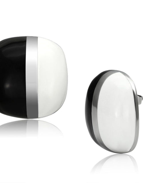 Load image into Gallery viewer, TK898 - High polished (no plating) Stainless Steel Earrings with Epoxy in Multi Color
