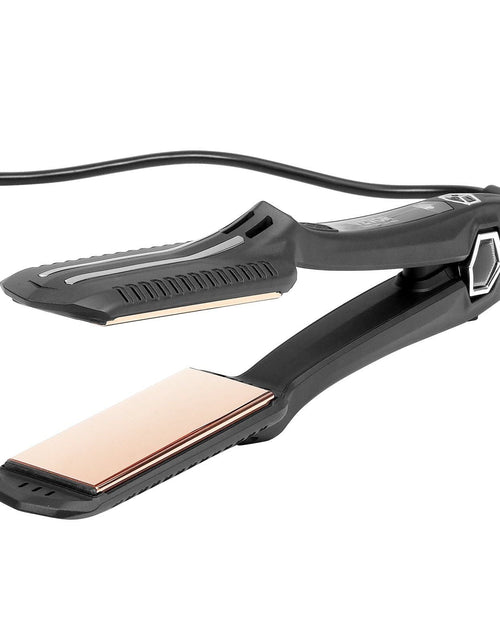 Load image into Gallery viewer, Hair Straightener, 1.5-inch Titanium Flat Iron, Dual Infrared Hair Straightener Flat Iron with LCD Display and 19 Temp Levels - 210°F to 450°F, Dual Voltage 110V/240V for Salon Home Travel Use
