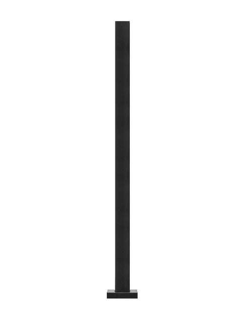 Load image into Gallery viewer, Glass Clamp, 37.4" Height Glass Railing Bracket for 0.39 "-0.47 " Thickness Tempered Glass, 304 Stainless Steel Glass Mounting Clamp, Glass Shelf Bracket for Balcony, Garden, Deck, Stair, Black
