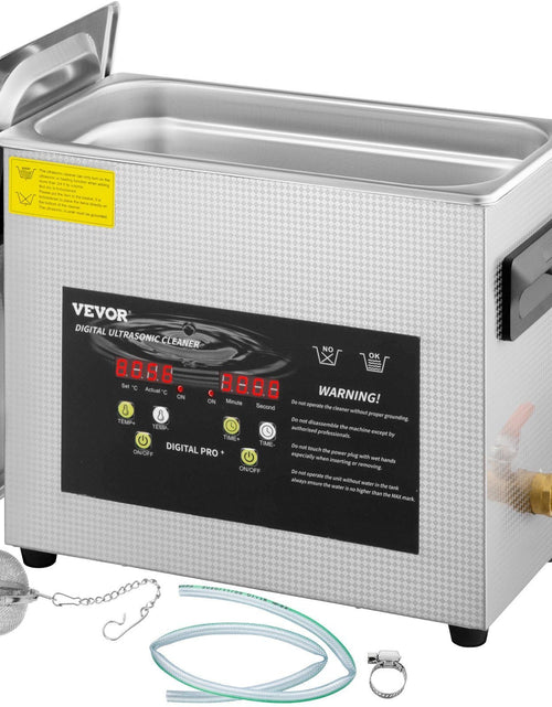 Load image into Gallery viewer, 6L Upgraded Ultrasonic Cleaner (400W Heater,180W Ultrasonic) Professional Digital Lab Ultrasonic Parts Cleaner with Heater Timer for Jewelry Glasses Instruments Cleaning
