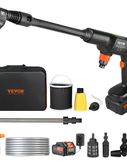 Load image into Gallery viewer, Cordless Pressure Washer, 652-PSI 1.0 GPM Portable Power Cleaner, Handheld High-Pressure Car Washer Gun with 4.0Ah Battery, Charger, 6-in-1 Nozzle, for Home/Floor Cleaning &amp; Watering
