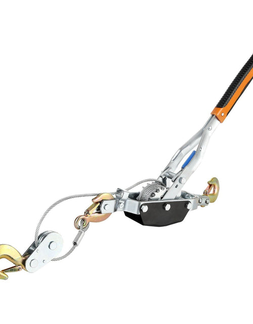 Load image into Gallery viewer, Come Along Winch, 5 Ton (11,023 lbs) Pulling Capacity, 11.5 ft Steel Cable, 3 Hooks, Heavy Duty Ratchet Power Puller Tool with Dual Gears, Automotive Hoist Cable Puller Ideal for Vehicle Rescue
