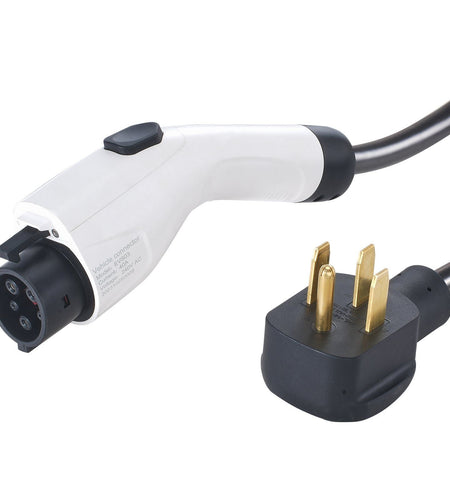 Level 2 Portable EV Charger, 40A 240V, Electric Vehicle Charger with 25 ft Charging Cable NEMA 14-50P Plug, 40A/32A/24A/16A Adjustable Current Plug-in Home EV Charging Station for SAE J1772 EVs